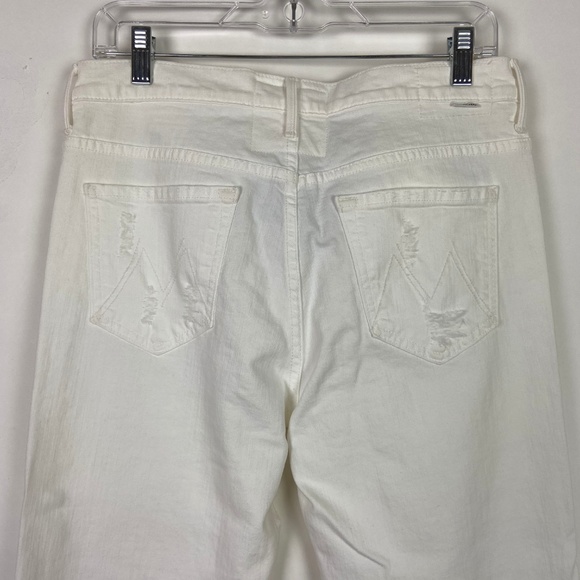 MOTHER White Cropped Jeans - Picture 6 of 8